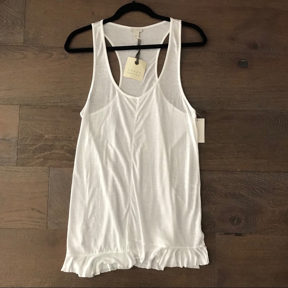 Hinge Ruffle Hem Tank - Picture 1 of 6